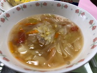 写真：レンズ豆のスープ