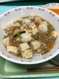 写真：豆腐と挽肉のあんかけ丼
