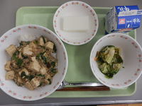 写真：1月21日の給食