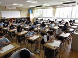 写真：定期考査初日の様子1