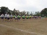 写真　1学年運動会練習