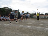 写真　1学年運動会　50m走