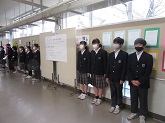 写真　生徒会活動　エコキャップ運動