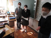 写真　生徒会朝礼
