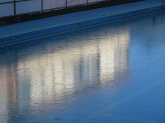 写真　プールの氷