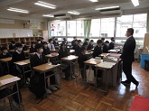 写真　3学期始業日のようす