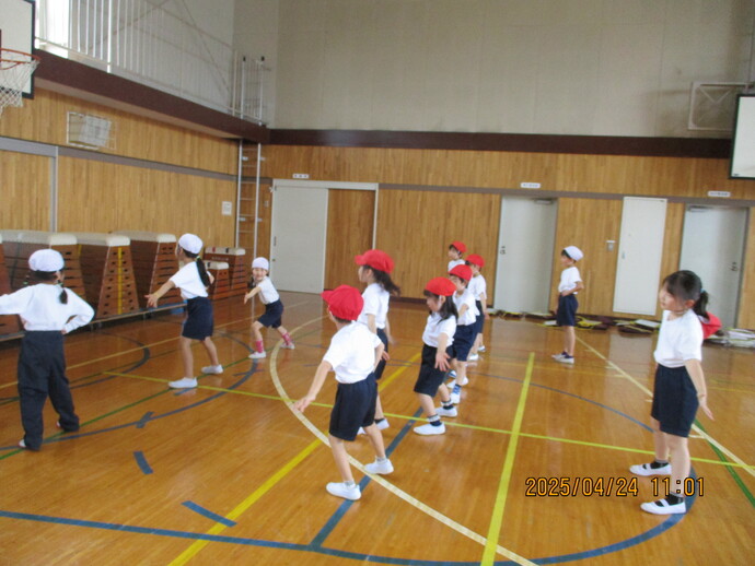 1，2年生運動会合同練習2
