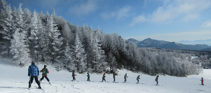 写真　スキー教室