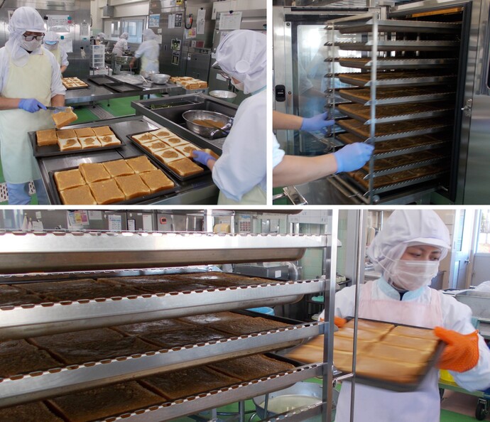 ごまきな粉トースト調理写真