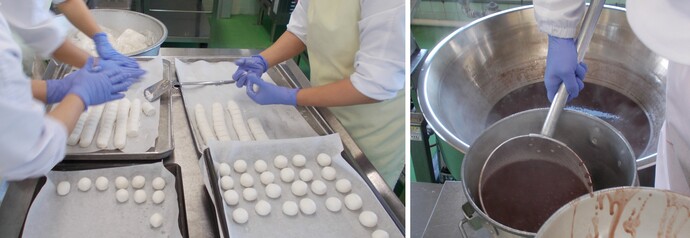 おしるこ調理写真