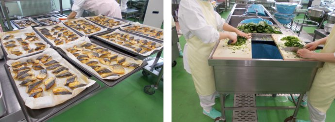 給食室の様子