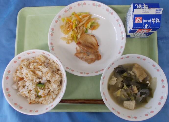 1月27日給食の写真