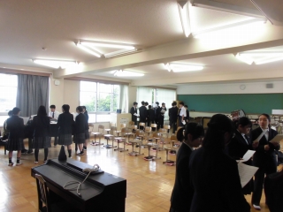 2年音楽の授業