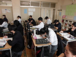 家庭科の授業