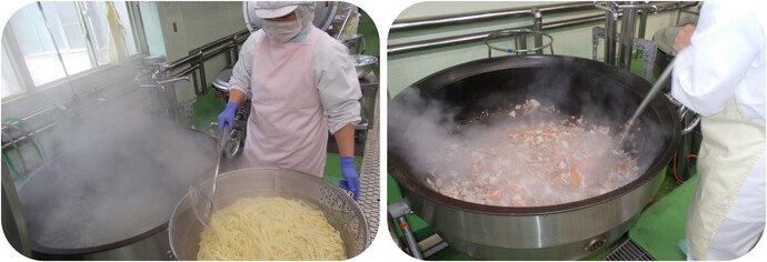 けんちんうどん調理写真