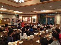 写真：1日目の夕食風景