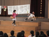 写真：音楽朝会の様子