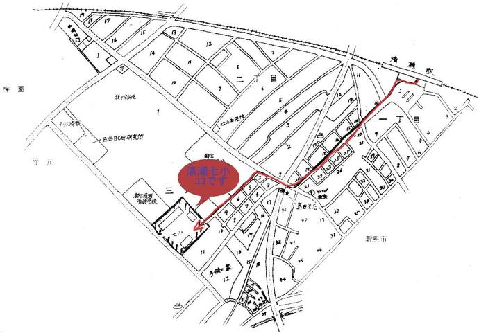 地図：清瀬第七小学校