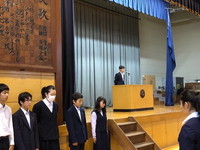 写真：生徒会朝礼2