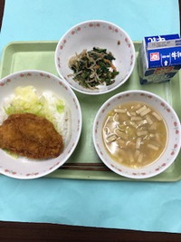 写真：2月21日の給食