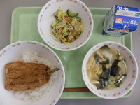写真：2月4日の給食