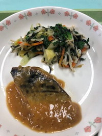 写真：さばのごま味噌焼　のりあえ