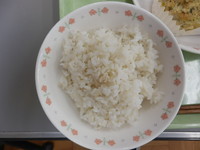写真：麦ご飯