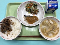 写真：12月7日の給食