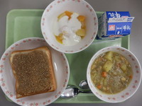写真：11月27日の給食