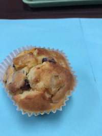 写真：柿と小豆のケーキ