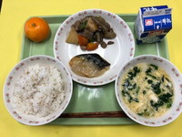 写真：10月29日の給食