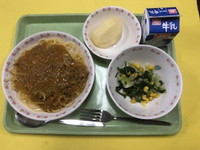 写真：10月25日の給食
