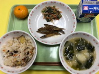 写真：10月23日の給食