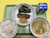 写真：10月19日の給食