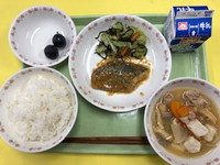 写真：10月17日の給食