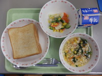 写真：10月4日の給食