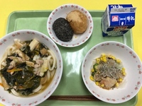 写真：9月26日の給食