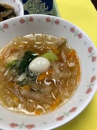 写真：大根と春雨のスープ