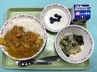 写真：9月3日の給食