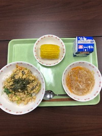 写真：6月25日の給食