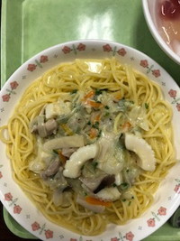 写真：コーンクリームスパゲティ