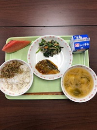 写真：5月18日の給食