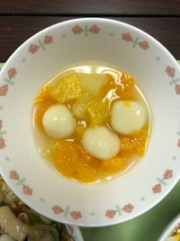 写真：白玉入りフルーツポンチ
