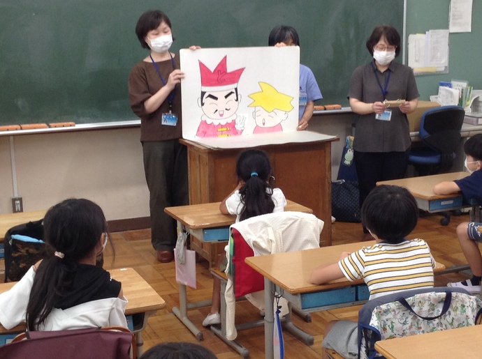 ブックトークの子供達の様子
