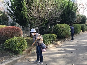 落ち葉はき1