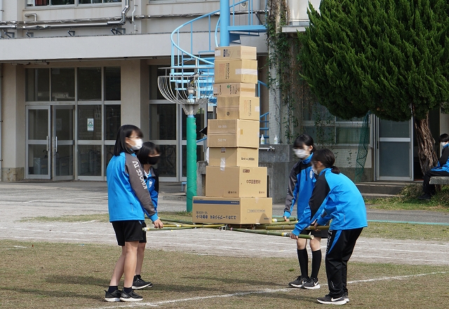 運動会の朝練写真