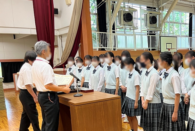 吹奏楽部表彰