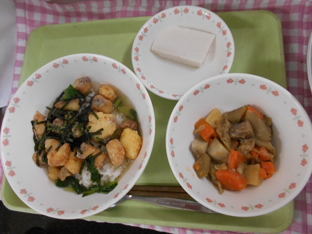 給食　鯛茶漬け