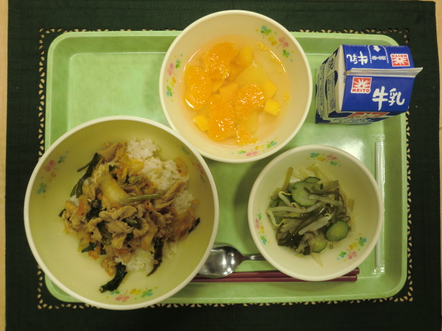 今日の給食