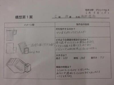 技術の授業